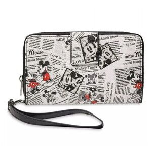 Mickey Mouse & Minnie Forever Sketch Wristlet Wallet Walt Disney World